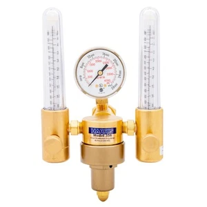 Harris 3100140 Model 356-Ar-He-580 Dual Flowmeter Regulator - Picture 1 of 5