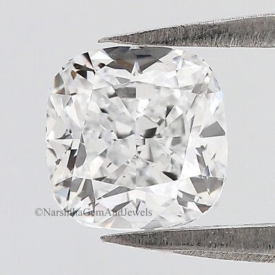 IGI certified 1 CT Cushion Brilliant Cut Diamond E/F Color VS Clarity LabDiamond - Image 1 of 4