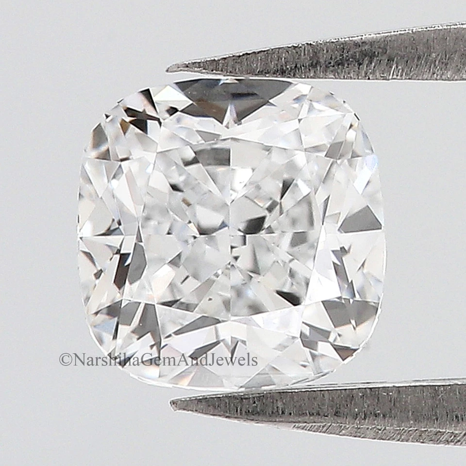 IGI certified 1 CT Cushion Brilliant Cut Diamond E/F Color VS Clarity LabDiamond - Image 1 of 4