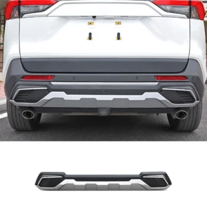 Tablero de alerón negro 2019-2022 plateado difusor de parachoques trasero apto para Toyota RAV4 - Imagen 1 de 13