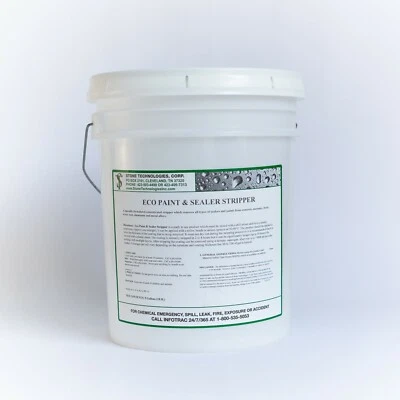 STONE TECHNOLOGIES CORP 5 Gallons of Eco Paint & Sealer Stripper. Environmentally Friendly.