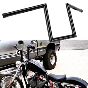 25mm 1" Z Bar Drag Handlebars For Harley XL 883 1200 Custom Chopper Dyna Softail - Picture 1 of 11