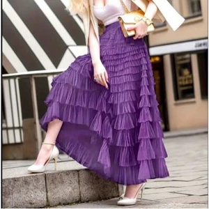 Multilayer Ruffles Tulle Skirt - Picture 1 of 4
