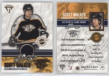 2002-03 Pacific Private Stock Titanium Authentic Game-Worn Jerseys Scott Walker
