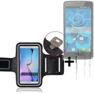 For Qilive Q4 5.0 Neoprene armband + EARPHONES sports jogging running case - Zdjęcie 1 z 3