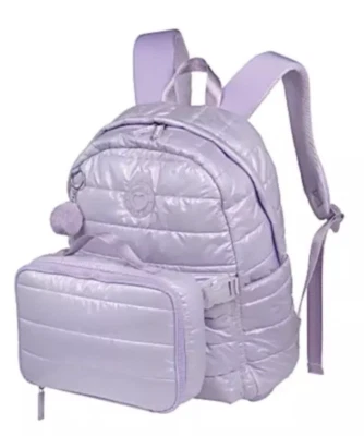 Mochila y kit de almuerzo Quest Bag Co. Crinkle Puffer - púrpura sirena brillo nuevo con etiquetas🧜 Foto 1 de 4