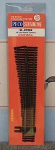 HO Scale - PECO STREAMLINE SL-U7062 UNIFROG Code 70 #6 L/H Turnout - Picture 1 of 2