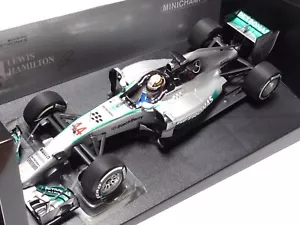 MINICHAMPS 1:18 MERCEDES AMG PETRONAS W05 L. HAMILTON AUSTRALIAN 2014 - Picture 1 of 8