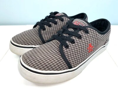 Original Penguin By Munsingwear Kids Youth Skater Gray Lace-Up Sneakers Size 3 - Image 1 of 4