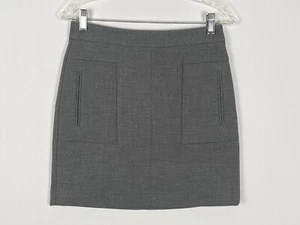 Falda Ann Taylor Loft Factory gris carrera por encima de la rodilla talla 0P - Imagen 1 de 4