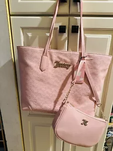 juicy couture Pink large tote bag W Shoulder Bag. Perfect For Valentine Day Gift - Picture 1 of 9