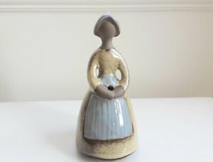 JIE Gantofta Sweden Pottery Girl Bud Vase Designed By Elsi Bourelius