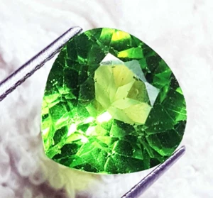 Certified Natural Peridot 9.60 Ct Pear Shape Loose Gemstone - Picture 1 of 6