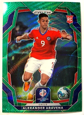 Alexander Aravena - 2023-24 Prizm Copa America Rookie Green Wave Prizm #42 RC - Image 1 of 2