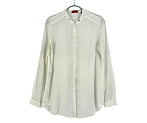 Camisa De Manga Larga Casual De Seda 100% Para Mujer Hugo Boss Talla 32 - 2XS - Imagen 1 de 11