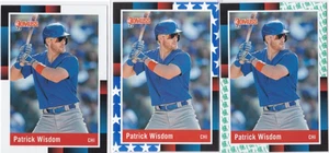 2022 Donruss 1988 Retro LOT Patrick Wisdom Chicago Cubs - Blue Stars & Liberty - Picture 1 of 2