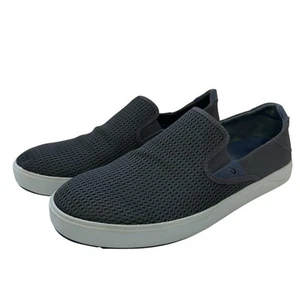 OluKai Lae'ahi scarpe slip on uomo taglia 14 rete traspirante plantare PU grigio - Foto 1 di 7