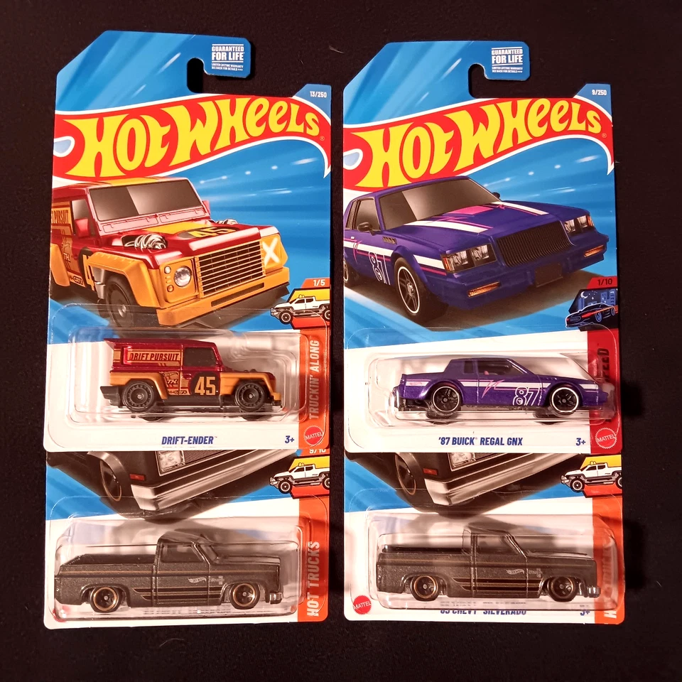 2026 HOT WHEELS DRIFT ENDER SUPER TREASURE HUNT+87 BUICK GNX -TH + 83 SILVERADO - Image 1 of 1