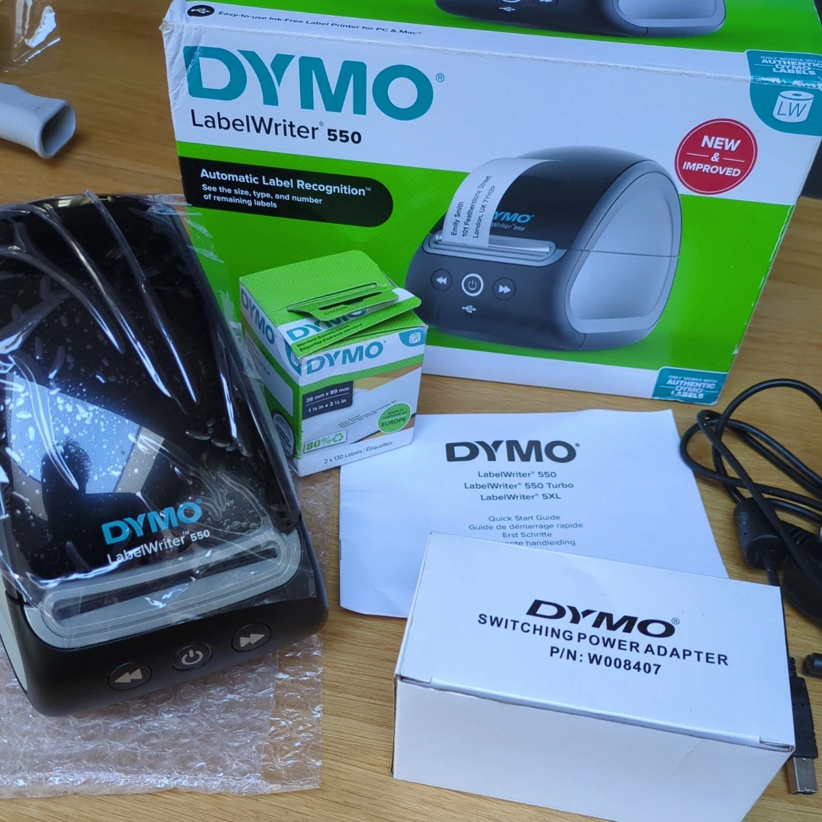 Dymo Labels DYMO LW 550 Turbo Printer - High-Speed Label Printing For ...