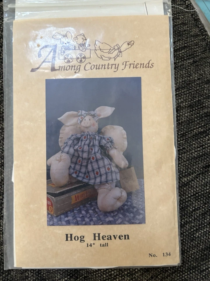Primitive Pattern For Pig 14” Tall Vintage Pattern Is Cut Farm - Image 1 of 1