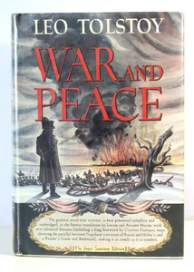 WAR and PEACE ~ LEO TOLSTOY Inner Sanctum Edition Hardcover 1st Edition 1958 DJ - Picture 1 of 13
