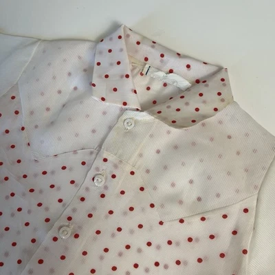 Camisa abotonada a lunares años 60/70 talla 12 meses juvenil Foto 1 de 4