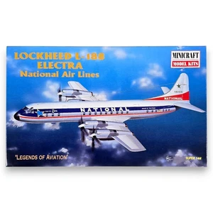 1999 Minicraft Lockheed L-188 Electra National Air Lines 1:144 Scale Kit #14461 - Picture 1 of 12
