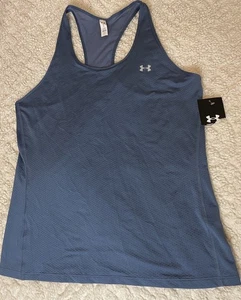 Under Armour Womens Fitted Racerback Tank Top River 1328962 Sz LG - NWT - Picture 1 of 7