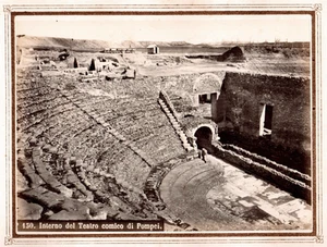 Pompeji.Italien.Italia.Neapel.Neapel."Innenraum des Comic Theaters" Fotoalbum. - Bild 1 von 2