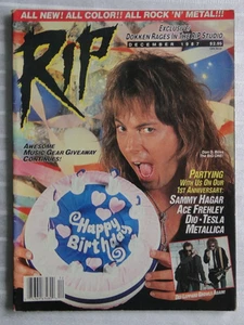 Vintage Magazine RIP Dec 1987 Don Dokken Sammy Hagar Dio Tesla Metallica 139 - Picture 1 of 13