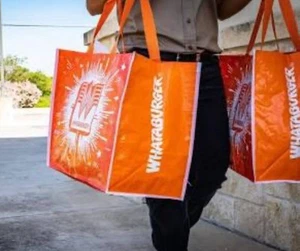 New Large Whataburger Reusable Shopping Tote Bag - Picture 1 of 1