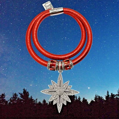 Pulsera BRIGHTON RED WOODSTOCK AMULETO ESTRELLA BRILLANTE + Cuentas St Michel NUEVO CON ETIQUETAS Foto 1 de 3