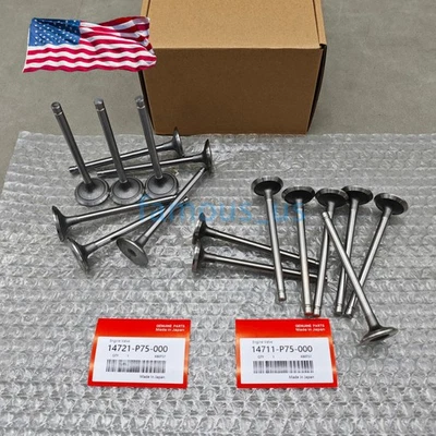 Intake Exhaust Valves For 90-01 Honda CRV Acura Integra B18A1 B18B1 B20Z2 USA - Image 1 of 4