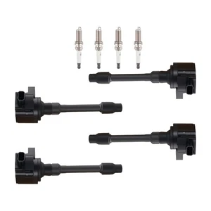 4x Ignition Coil + Spark Plug for 2016-2020 Honda Civic 2.0L Fit 1.5L UF749 - Picture 1 of 18