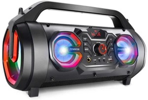 Portable Bluetooth Speaker with Subwoofer, Wireless Speakers with Booming Bass, - Picture 1 of 12