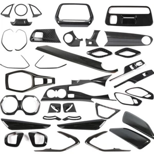 Interior Decoration Trim Cover Bezels Carbon Fiber Look for Chevy Camaro 2017+ - Picture 1 of 40