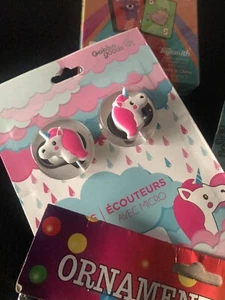 Girls  Women's  unicorn Fan Fun  earbuds  buds new Gift Cute Novelty Mic Kids - Picture 1 of 1