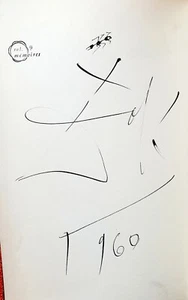 DALI*DRAWING*1960*ANT*INK*BOOK*SECRET LIFE*BOOK*SIGNED*COLLECTOR*RARE - Picture 1 of 11