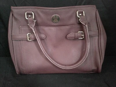 Tommy Hilfiger Burgundy Leather Purse - Gold Hardware - Image 1 of 4