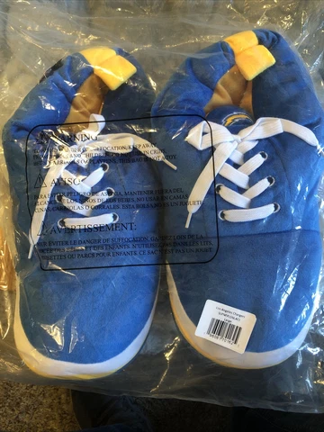 los angeles chargers sneaker slippers large foco.com Cover