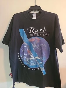 Vintage Rush Black FOTL T Shirt 1996 1997 Test For Echo Tour Size XL EUC - Picture 1 of 8