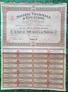 Dépt 31 - Encausse les Thermes - Déco Secteur du Thermalisme du 05/02/1931 - Picture 1 of 1