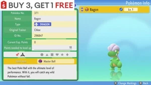 ✨ Shiny Bagon ✨ Pokemon Brilliant Diamond Shining Pearl 6IV BDSP - Picture 1 of 5