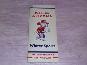 1964 1965 UNIVERSITY OF ARIZONA COLLEGE BASKETBALL  SWIMMING MEDIA GUIDE  - Picture 1 of 1