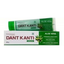 5 X Patanjali Dant Kanti Aloe Vera Toothpaste - 80 Gram Pack of 5