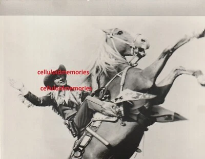 Original NBC Telop Bump Card Promo Photo 1950's Roy Rogers & Trigger DBW - Image 1 of 3