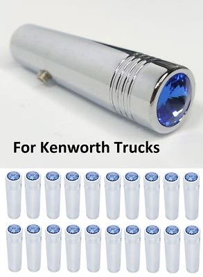 (Set/20) for Kenworth Blue Toggle Switch Extension 2-1/4" Long, Chrome Metal - Image 1 of 4