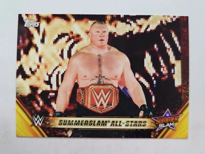 2019 Topps WWE SummerSlam ALL-STARS #MSS-5 UNIVERSAL CHAMPION BROCK LESNAR - Image 1 of 2