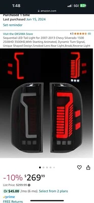 LED Taillights Compatible With 2015-2022 Chevy Canyon & GMC Canyon Base Smoked - Image 1 of 4