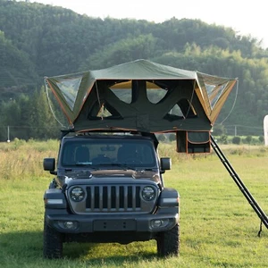 Naturnest Softshell Roof Top Tent w/ Ladder, Panoramic Skylight for Car Camping - Picture 1 of 11